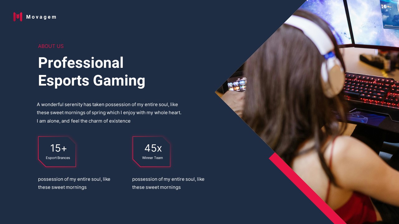 Movagem - Esports Gaming PowerPoint Template, Presentation Templates