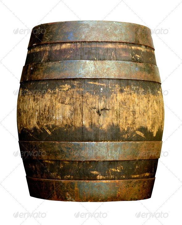 Isolated beer barrel - Stock Photo - Images
