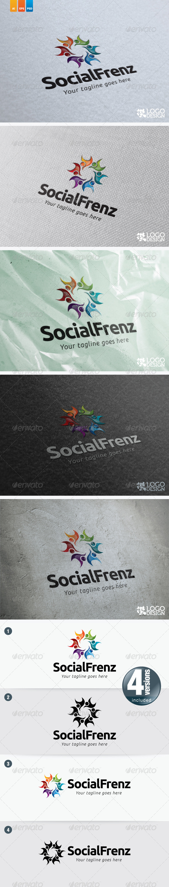 Social Frenz - Humans Logo Templates