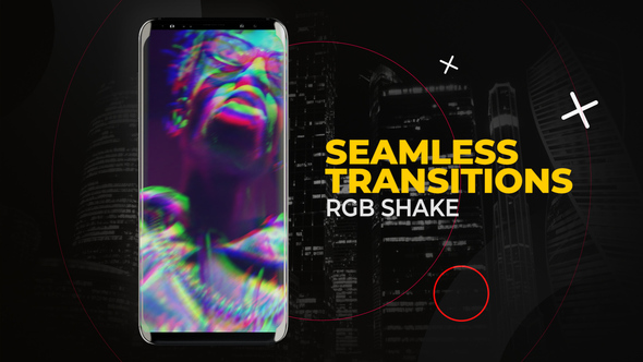 Vertical RGB Shake Transitions | After Effects Elements template preview