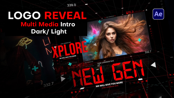 Logo Reveal - Multi Media Intro broadcast-packages template preview