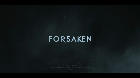 Forsaken Trailer Titles template preview
