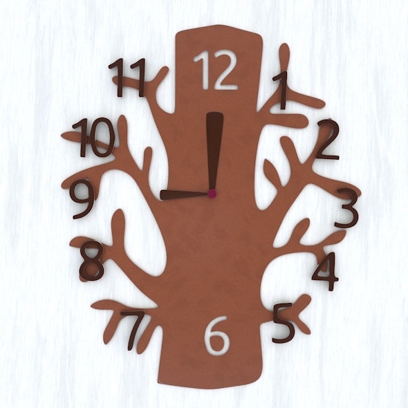 Tree Wall Clock - 3Docean 5209478