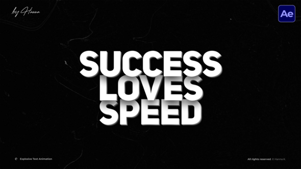 Kinetic Text Animation  AE Titles template preview