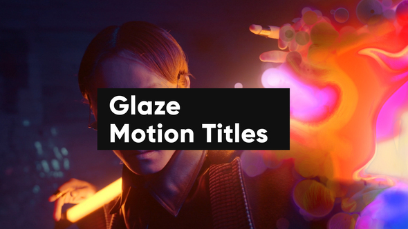 Glaze Motion Titles Elements template preview