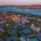 Sunset aerial hagia sophia hyperlapse drone image, istanbul TURKEY - VideoHive Item for Sale