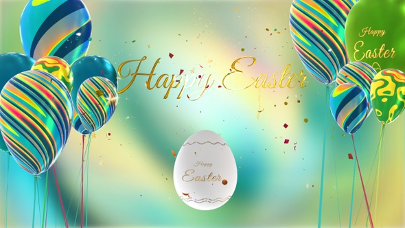 Happy Easter Vertical Background