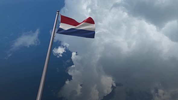 Netherlands Flag Waving 4K alt