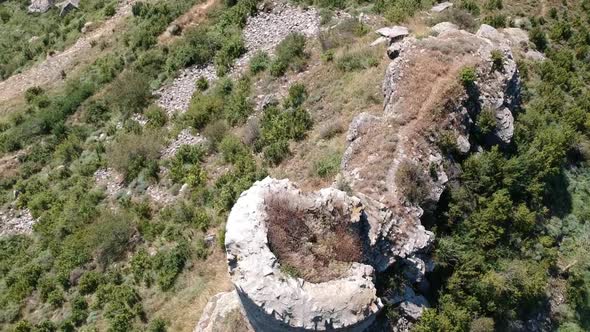 Watchtower on the Mountain. Aerial View 002