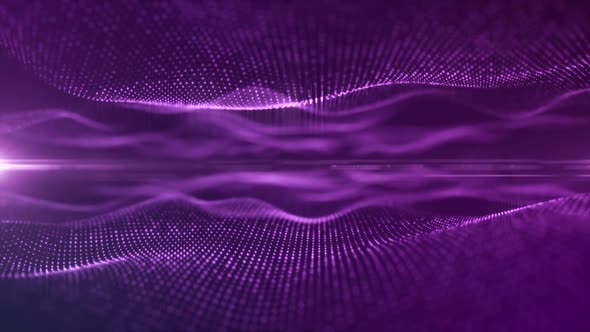 Purple Abstract Wave Dots Background alt