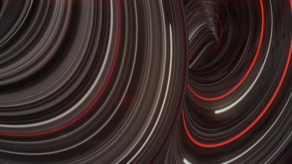 Fantastic futuristic background with twisted substances colored in neon lights