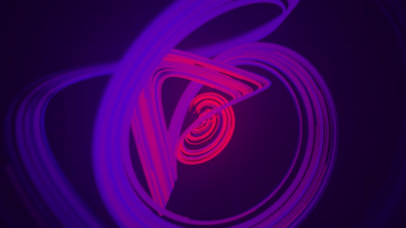 Abstract Color Spline Rotation Background