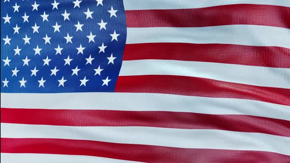 United States Flag Loop Close Up