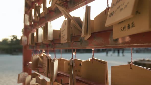 Hanging prayer blocks alt