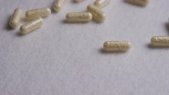 Rotating stock footage shot of vitamins and pills - VITAMINS 0099 alt