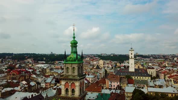 Lviv City Aerial View, Ukraine