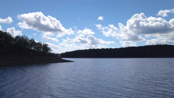 Turning Boat POV of Lake Shore alt