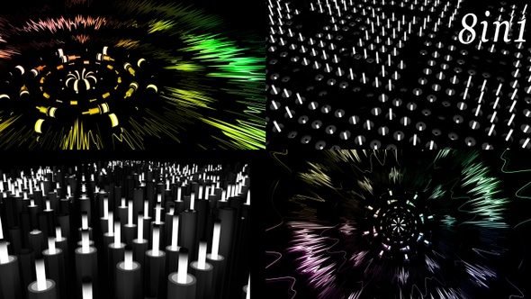 Cylinders Motion - VJ Loop Pack (8in1) alt