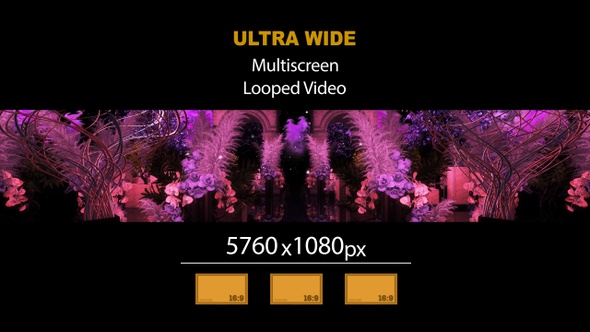 Ultra Wide HD Luxury Magic Garden Hall 09