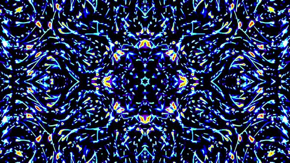 background Bright abstract light streaks set in full color kaleidoscope alt