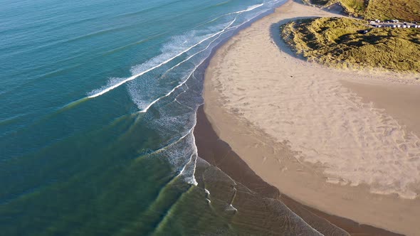 Aerial View of Dunfanaghy in County Donegal  Ireland alt
