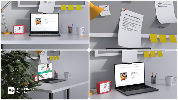 Desktop Laptop Mockup Product Promo template preview