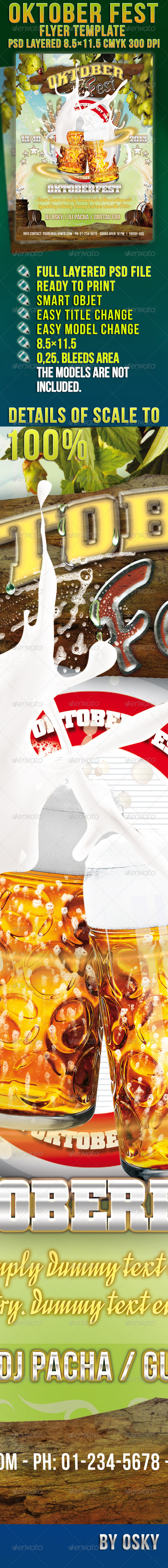 Oktober Fest Flyer - Clubs & Parties Events