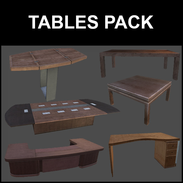 Tables Pack - 3DOcean Item for Sale