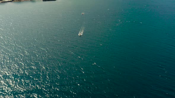 Philippine Motor Boat on the Water Surface alt