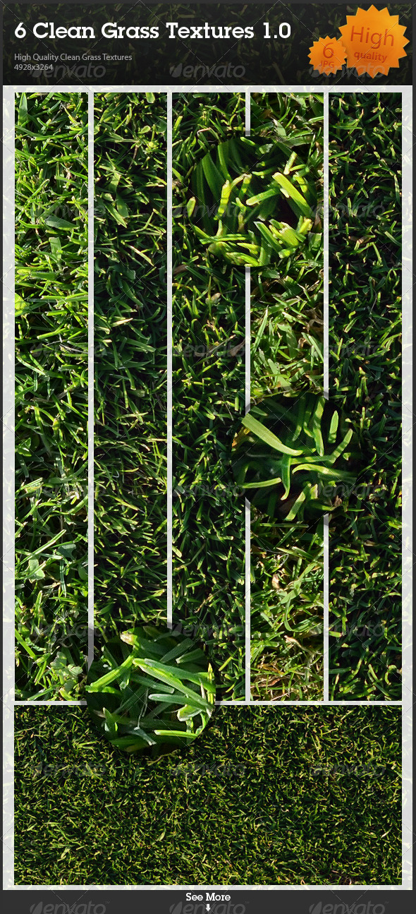 6 Clean Grass Textures 1.0