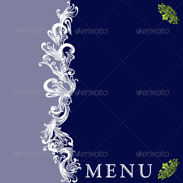 Vintage Menu Cover Design