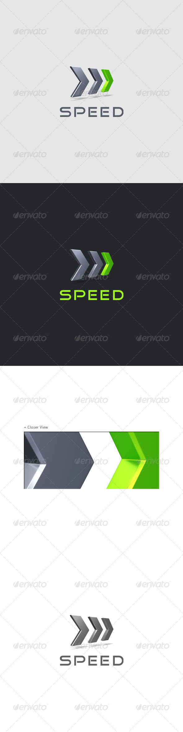 Speed - Performance Logo 3D - 3d Abstract