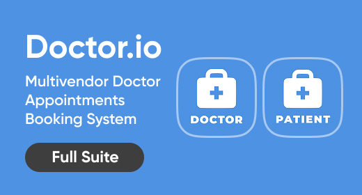 Doctorio Multivendor Doctor Appointments Booking System Full Suite