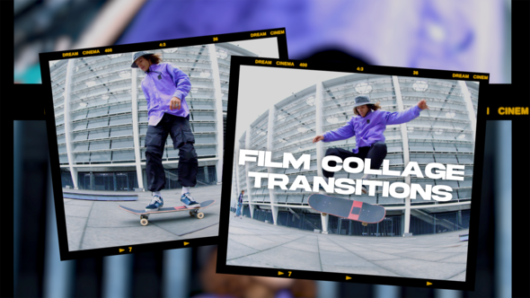 Film Collage Transitions Elements template preview