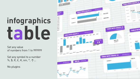 Infographics table Infographics template preview