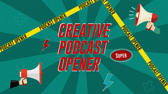 Creative Podcast Opener Elements template preview
