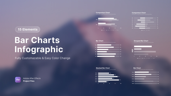 Bar Graph Infographics Infographics template preview