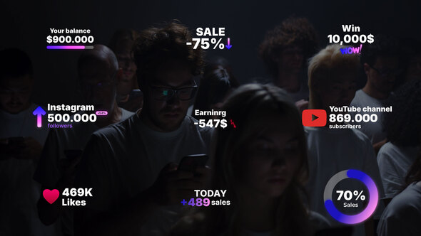 Number Text Animation | AE Titles template preview