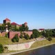Aerial View of Wawel Castle and Vistula River Krakow, Poland - VideoHive Item for Sale