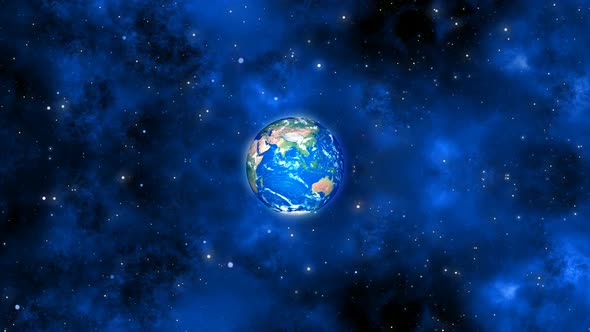 4k 3d Slowly Rotated Zoom In Planet Earth In The Galaxy alt