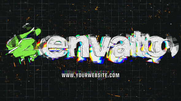 Cosmic Distortion Logo Logo Stings template preview