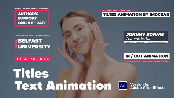 Big Text Animation Titles template preview