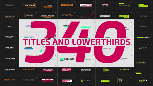 Motion Titles and Lowerthirds Elements template preview