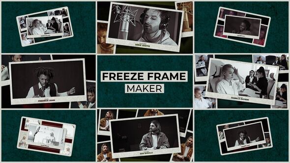 Freeze Frame V5 | MOGRT Premiere Pro template preview