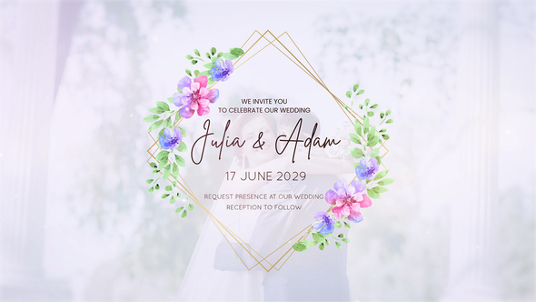 Wedding titles Openers template preview