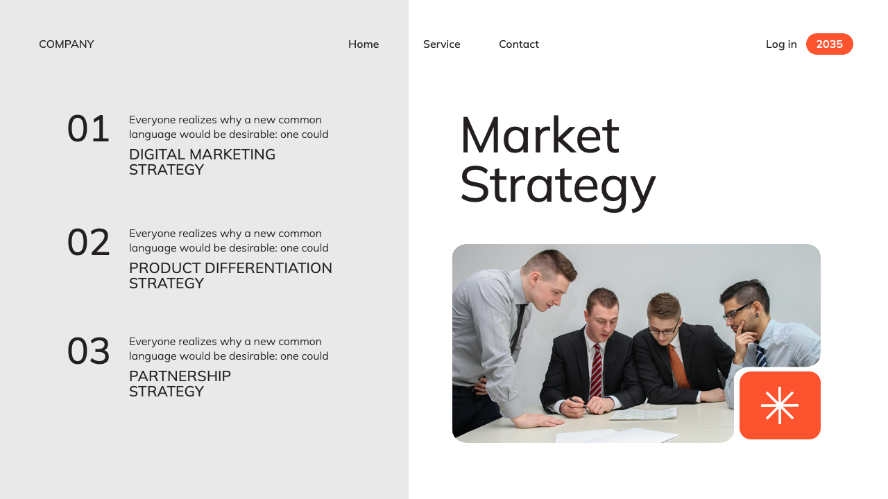 White Orange Modern Business Plan Presentation, Presentation Templates