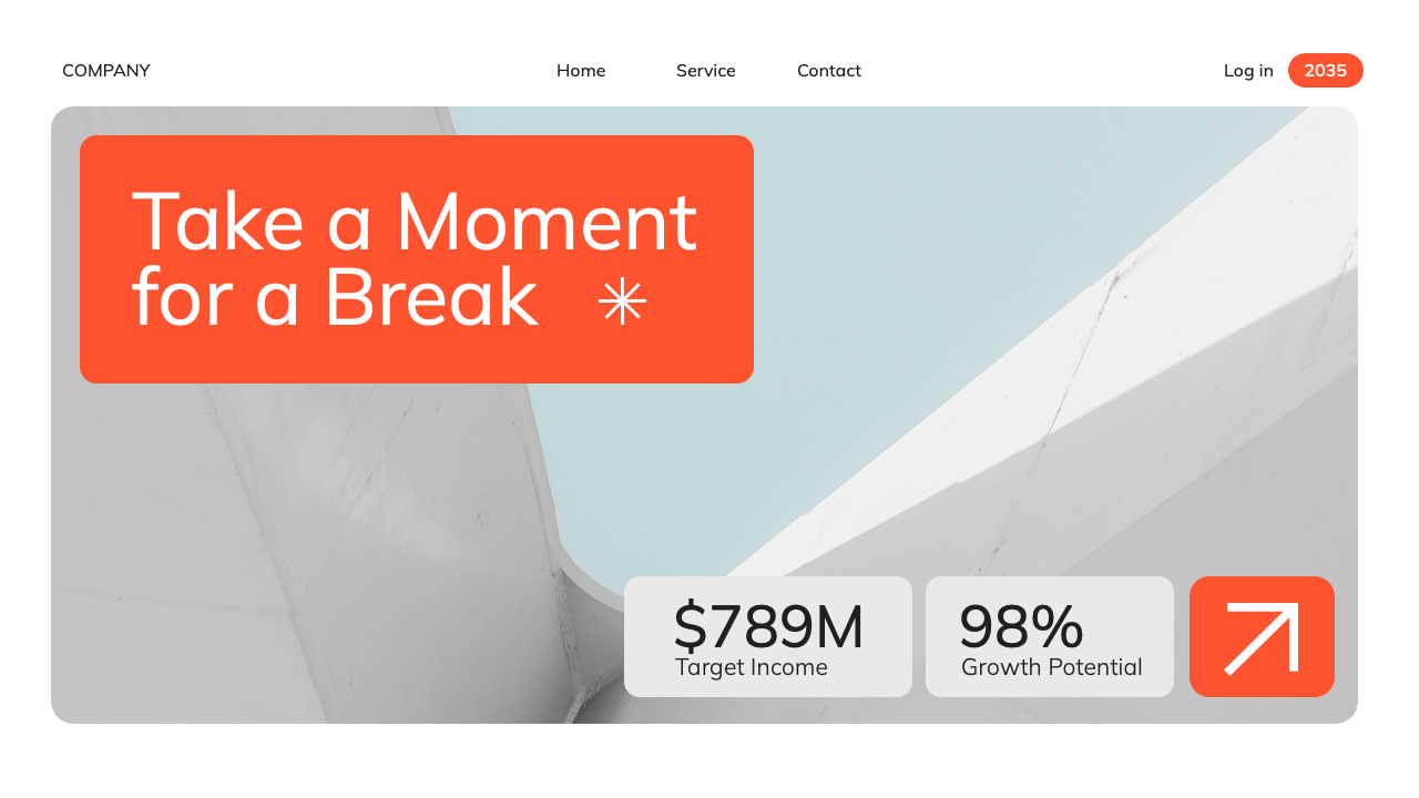 White Orange Modern Business Plan Presentation, Presentation Templates