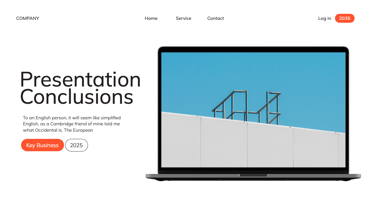 White Orange Modern Business Plan Presentation, Presentation Templates