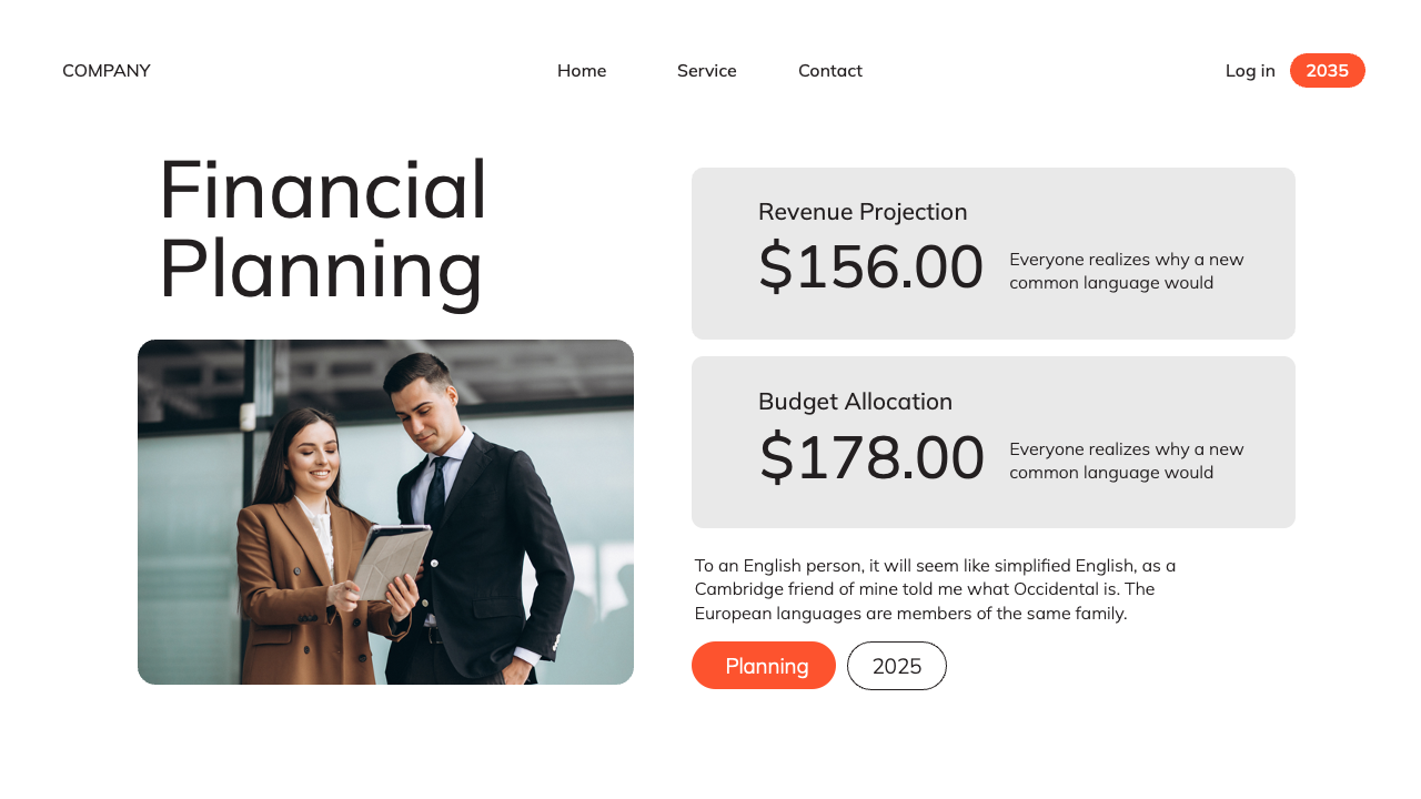 White Orange Modern Business Plan Presentation, Presentation Templates