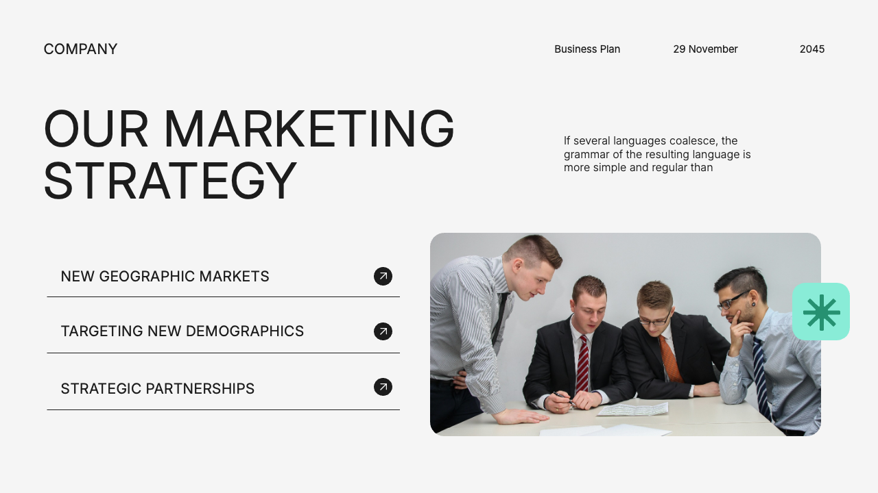 White Green Blue Modern Business Plan Presentation, Presentation Templates